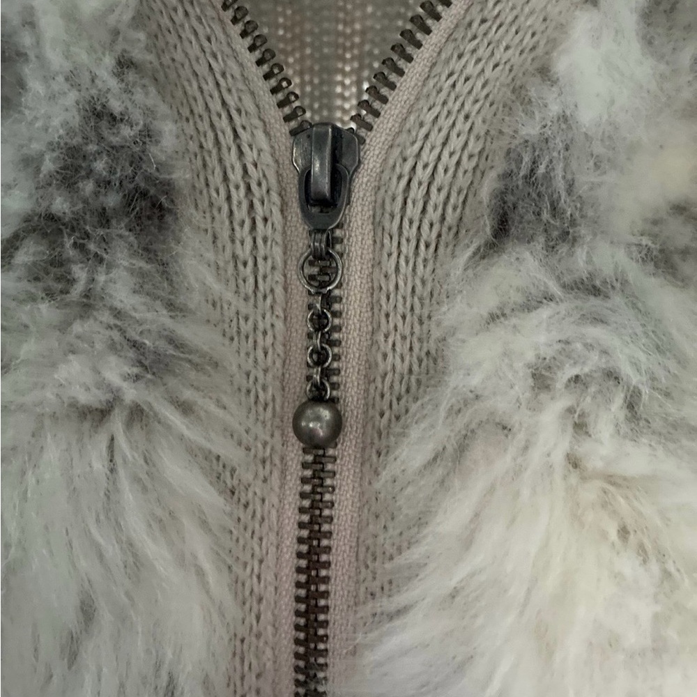 Jessica Simpson Faux Fur Sweater Hooded Vest - Small (S) - Picture 2 of 5